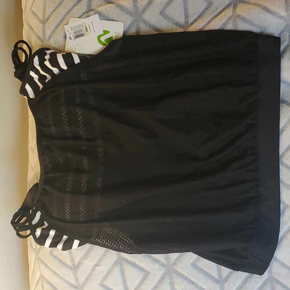 Next Synchrony Soft cup tankini mesh, swim top